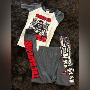 Star Wars Boys Pajama Set | Darth Vader “Born to Rule” | Size 10 | 2-Piece PJs